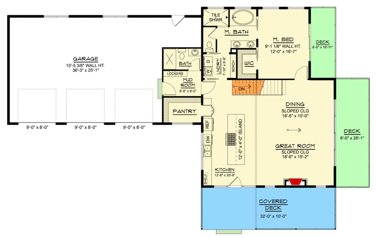 Main Level Floor Plan