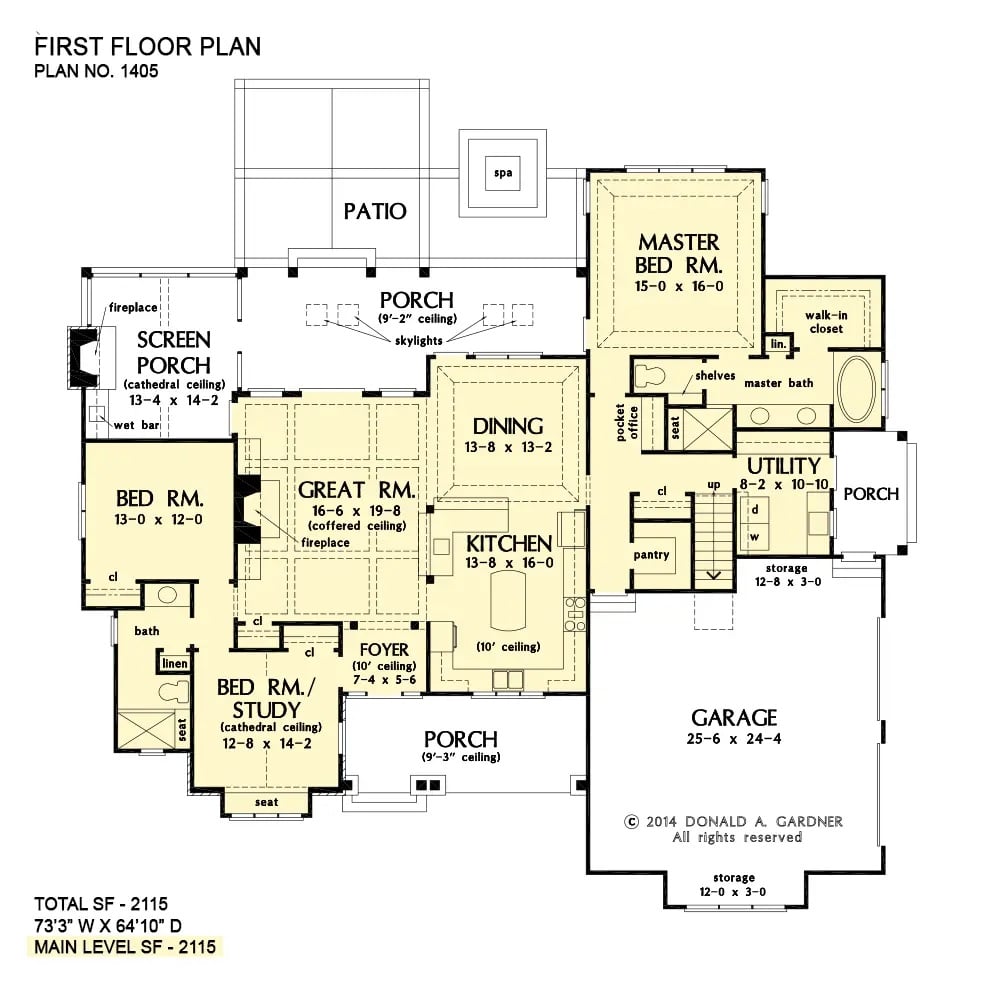 Main Level Floor Plan