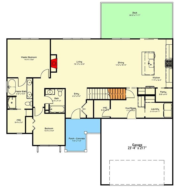 Main Level Floor Plan