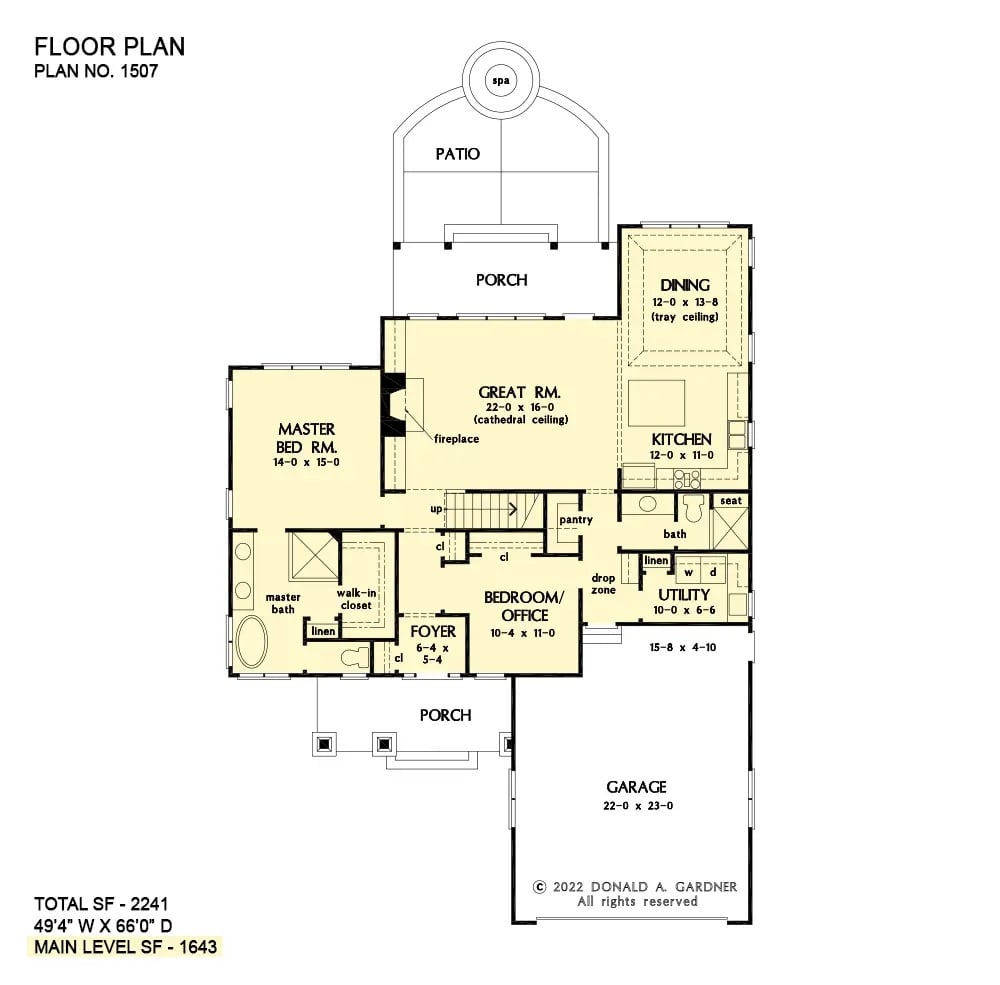 Main Level Floor Plan