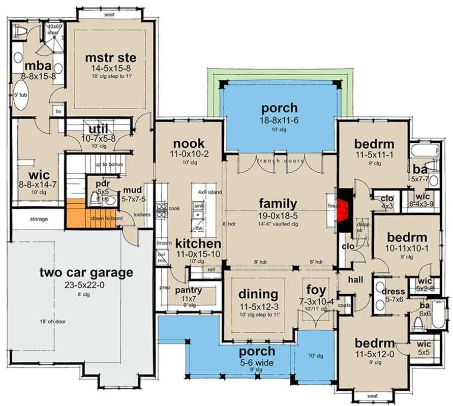 Main Level Floor Plan