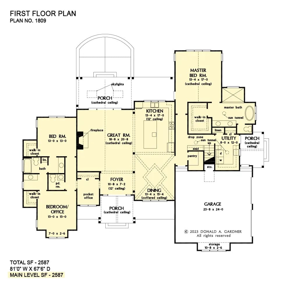 Main Level Floor Plan