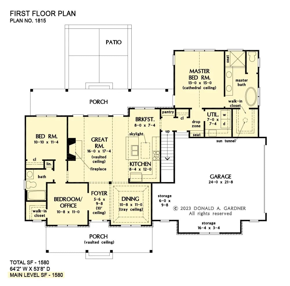 Main Level Floor Plan