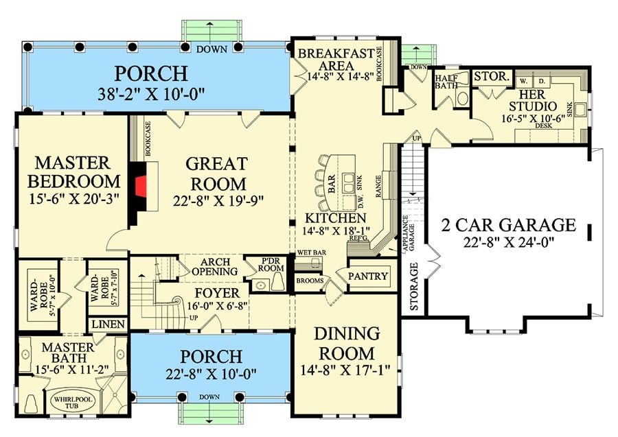 Main Level Floor Plan