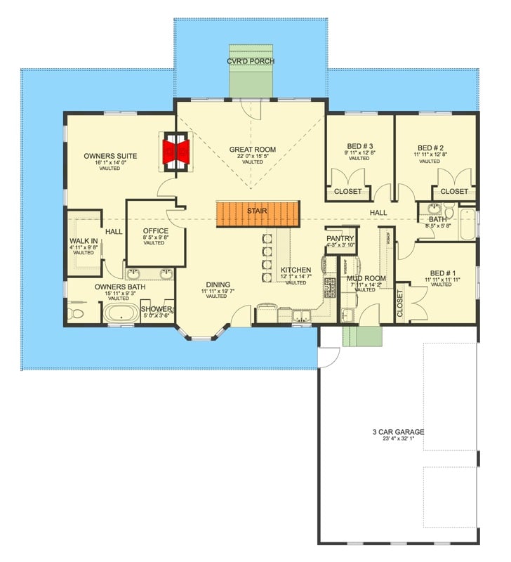 Main Level Floor Plan