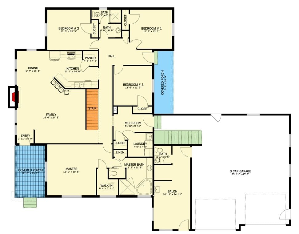 Main Level Floor Plan