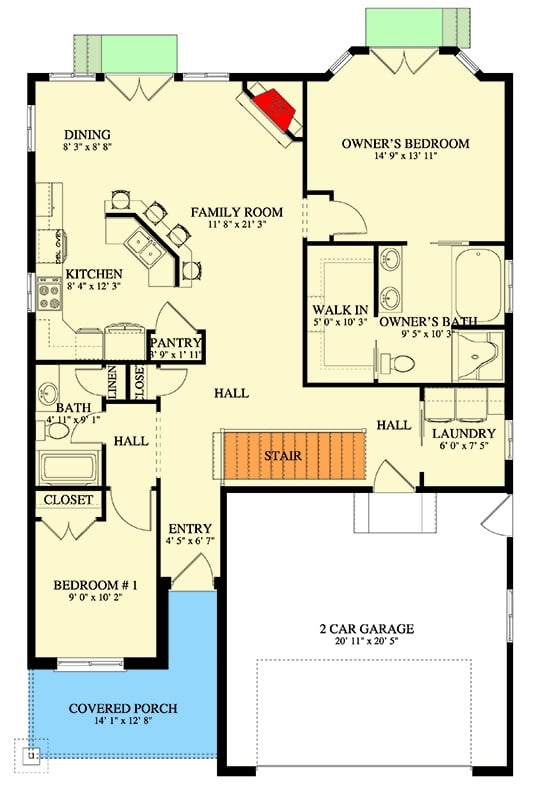 Main Level Floor Plan