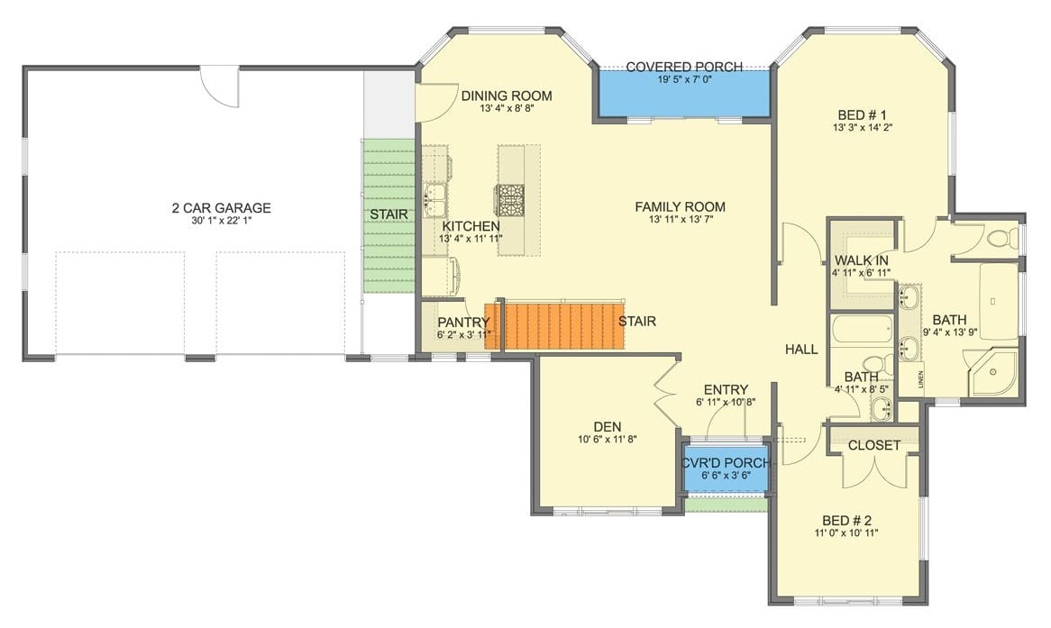 Main Level Floor Plan
