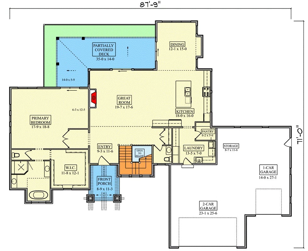 Main Level Floor Plan