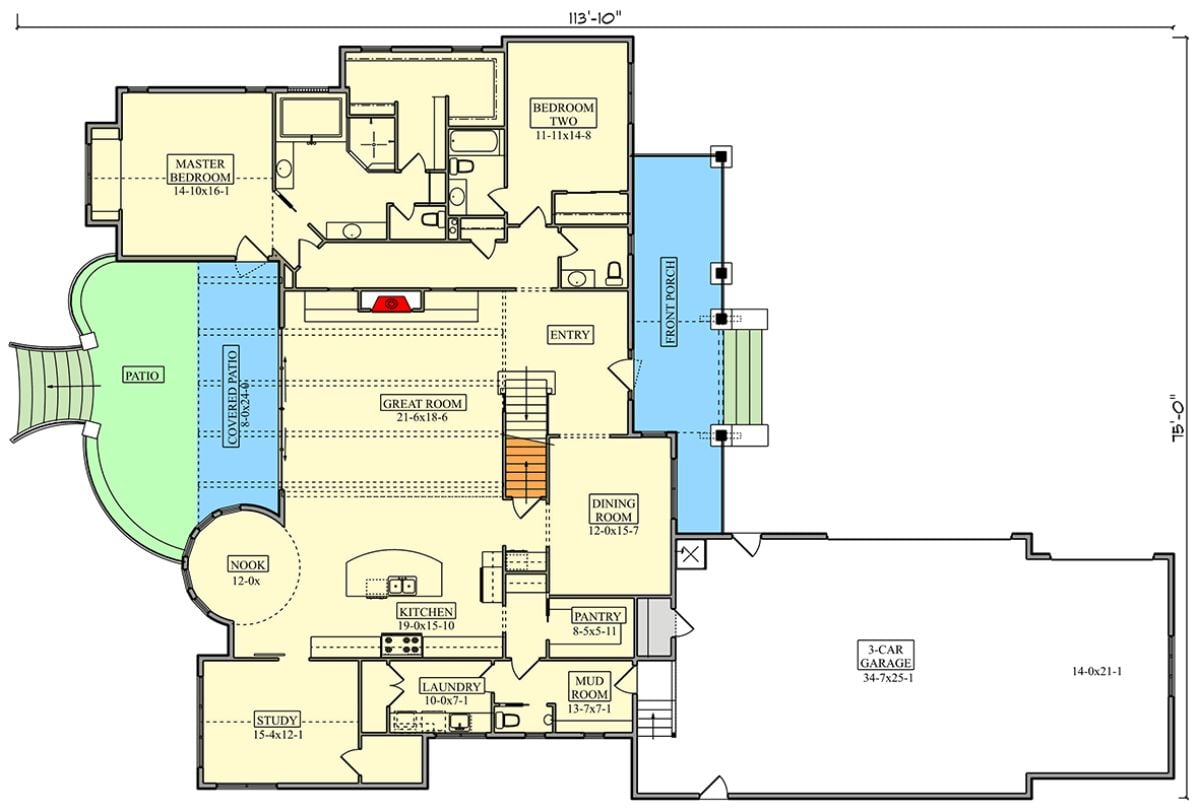 Main Level Floor Plan