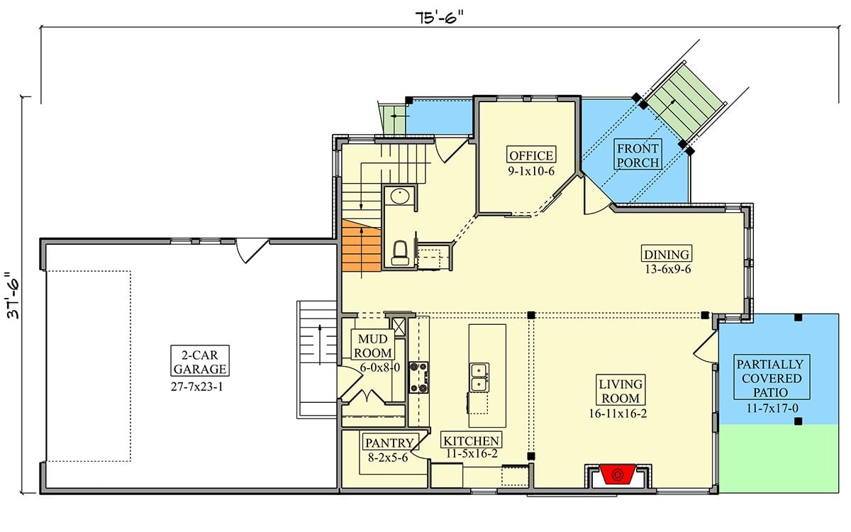 Main Level Floor Plan