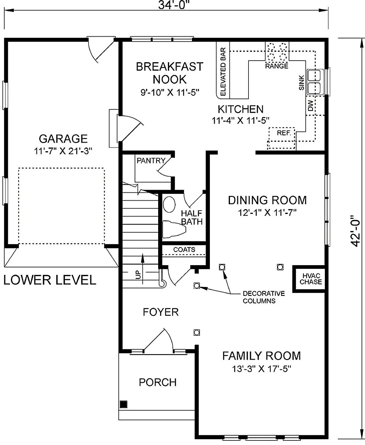 Main Level Floor Plan