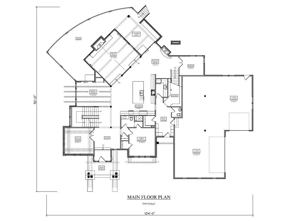 Main Level Floor Plan