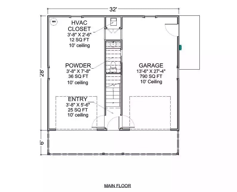 Main Level Floor Plan