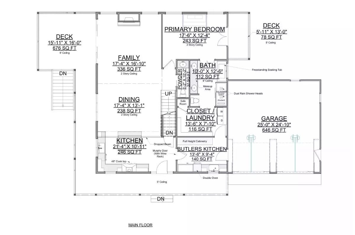 Main Level Floor Plan