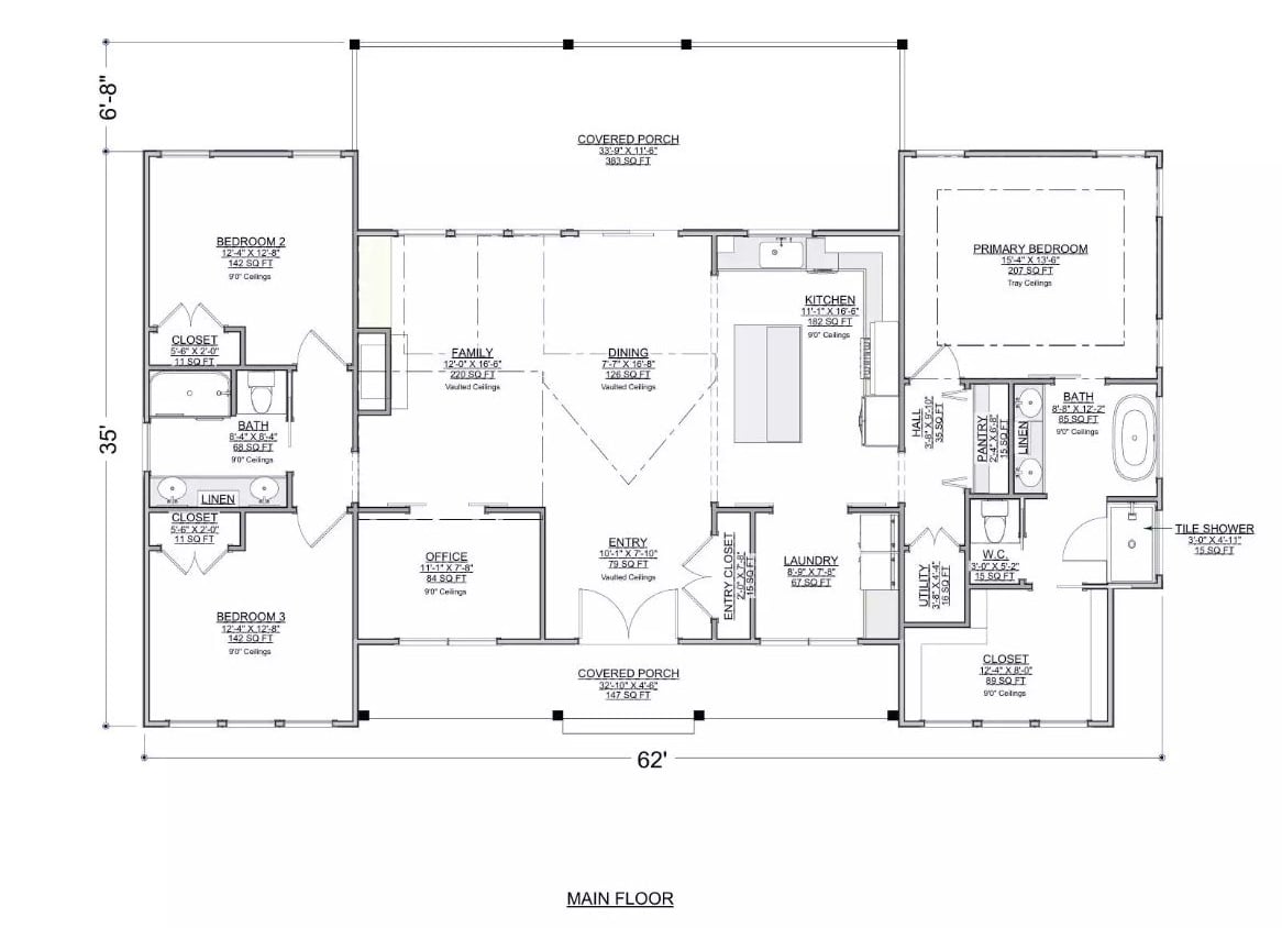 Main Level Floor Plan
