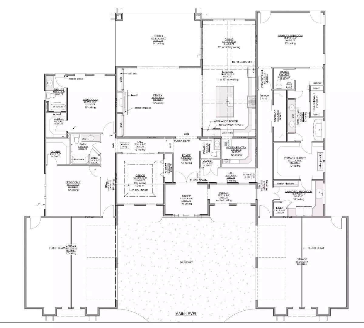 Main Level Floor Plan