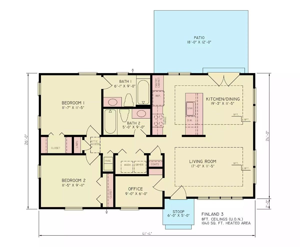 Main Level Floor Plan