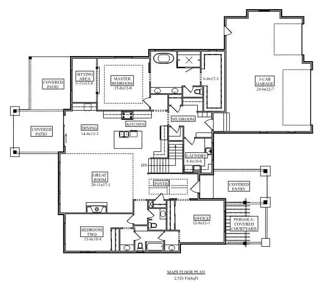 Main Level Floor Plan