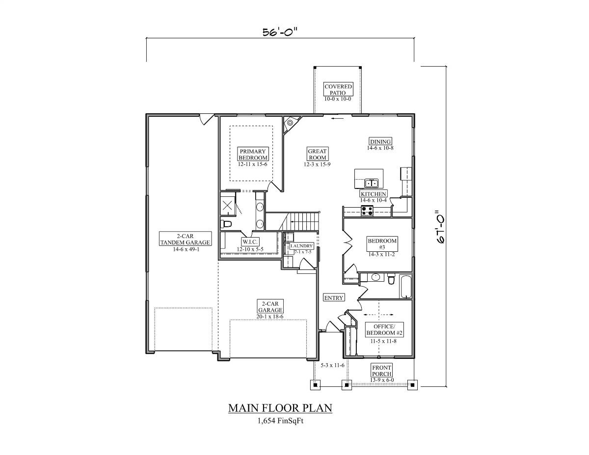 Main Level Floor Plan