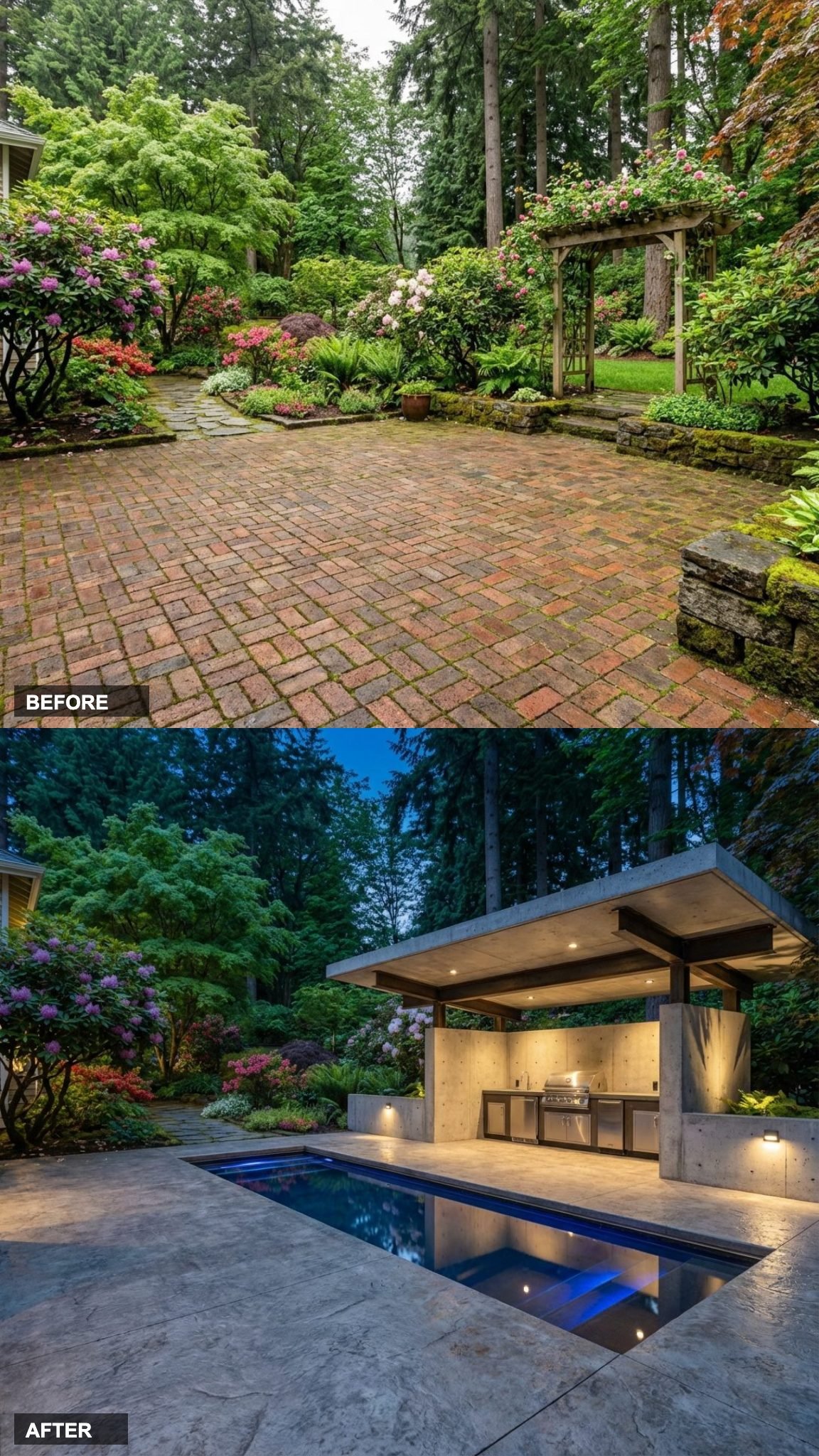 Raw and Unapologetic: A Brutalist-Luxury Outdoor Entertaining Terrace