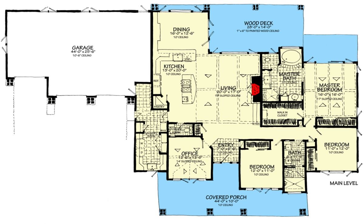 Optional 3-Car Front-Facing Garage