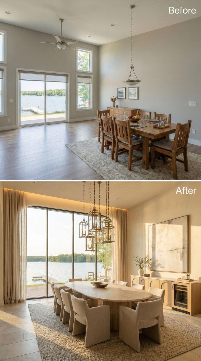 Our Dining Room Was Boring Builder Grade. AI Showed Us What Naturally ...