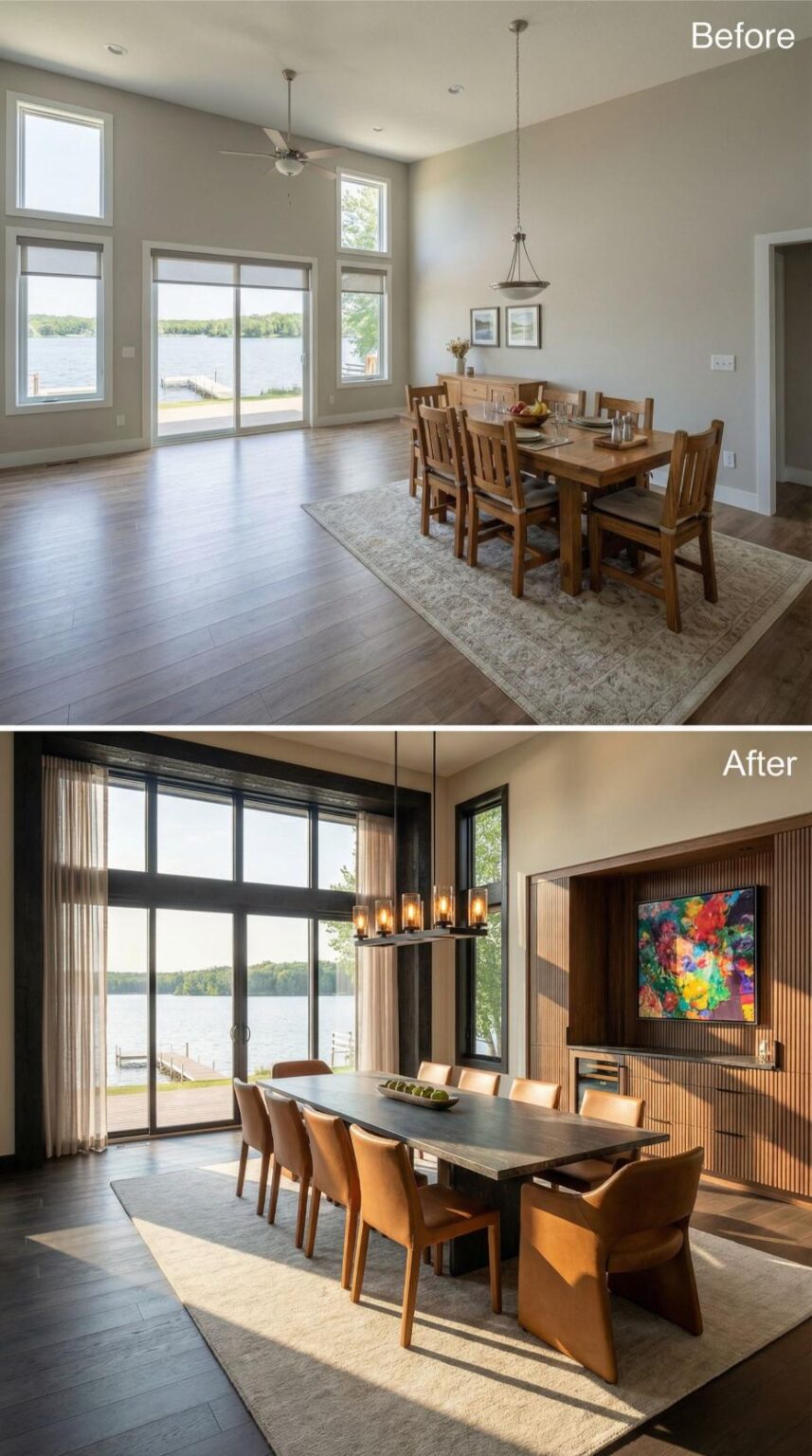 Our Dining Room Was Boring Builder Grade. AI Showed Us What Naturally ...