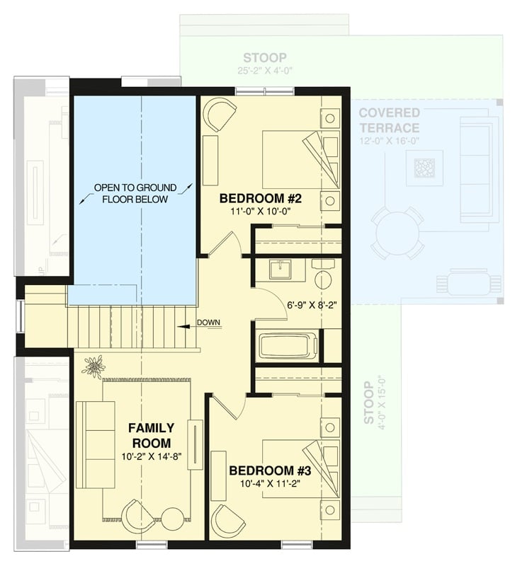Second Level Floor Plan