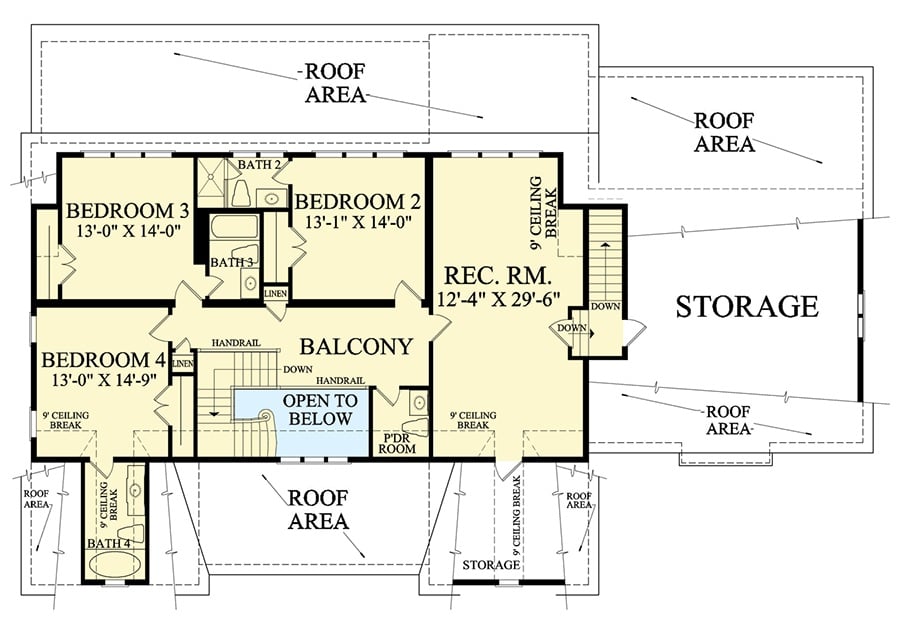 Second Level Floor Plan