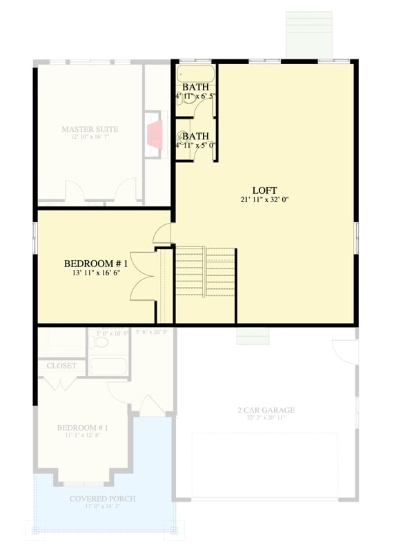 Second Level Floor Plan
