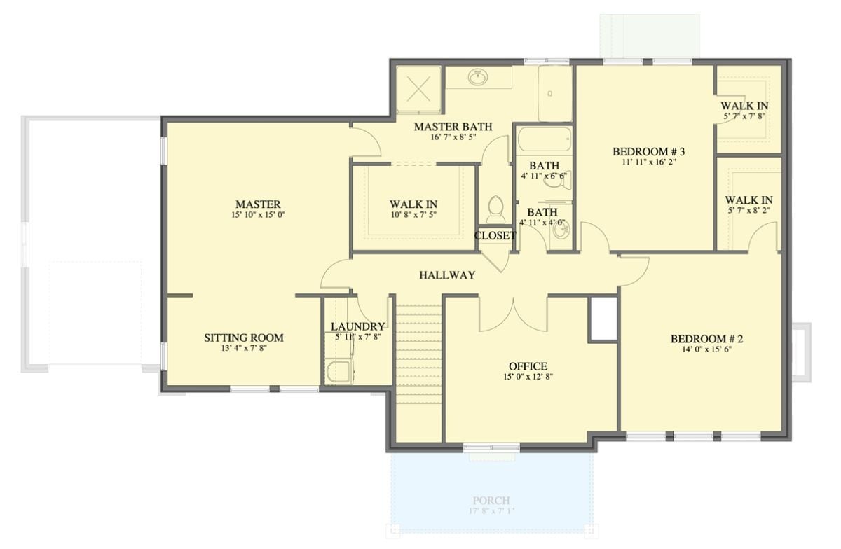 Second Level Floor Plan