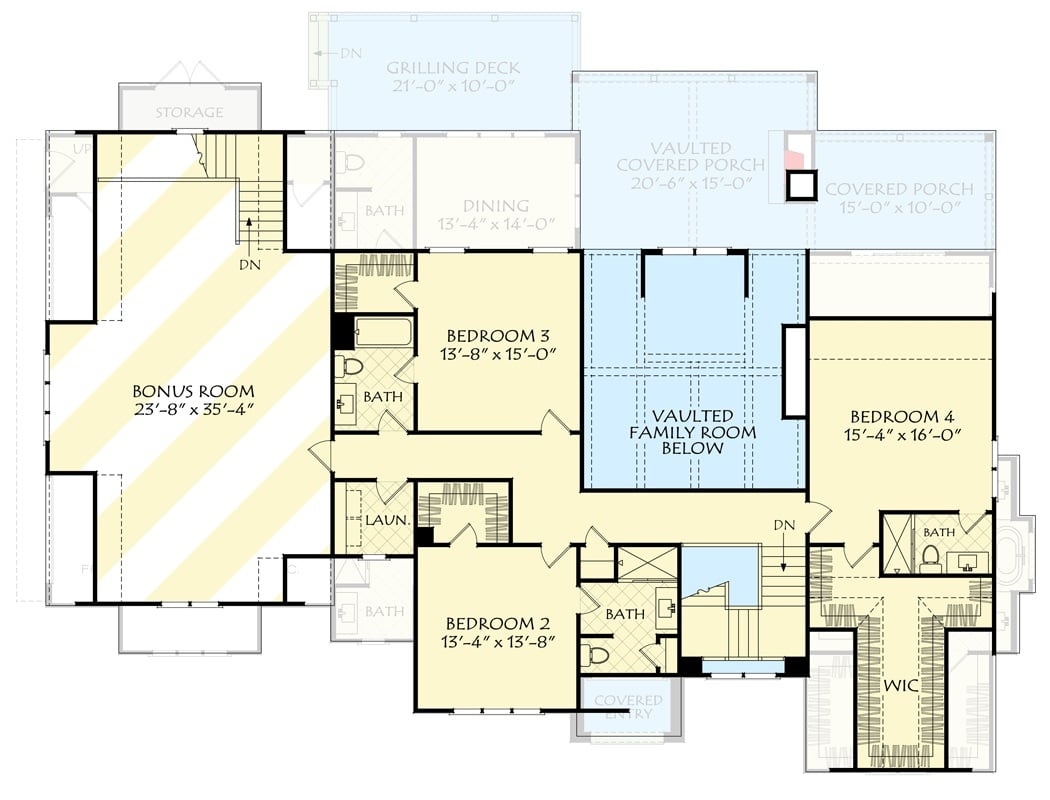 Second Level Floor Plan