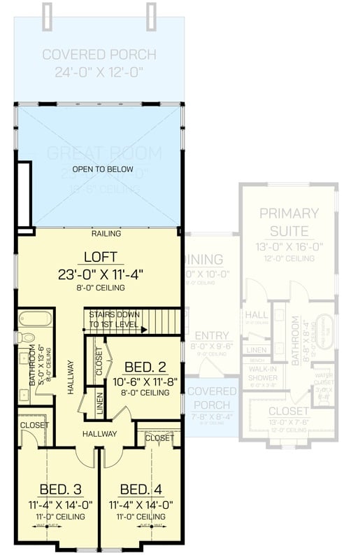 Second Level Floor Plan