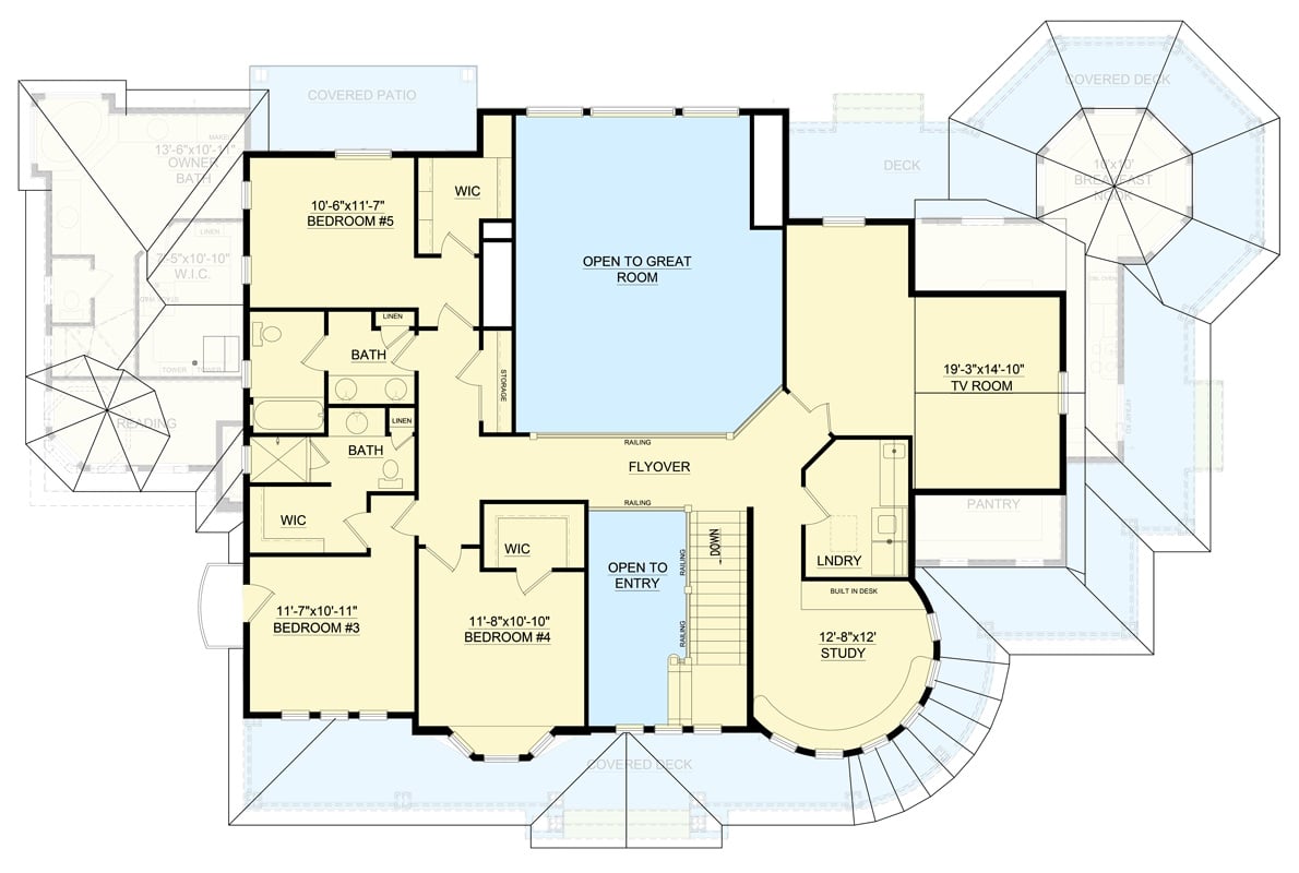 Second Level Floor Plan