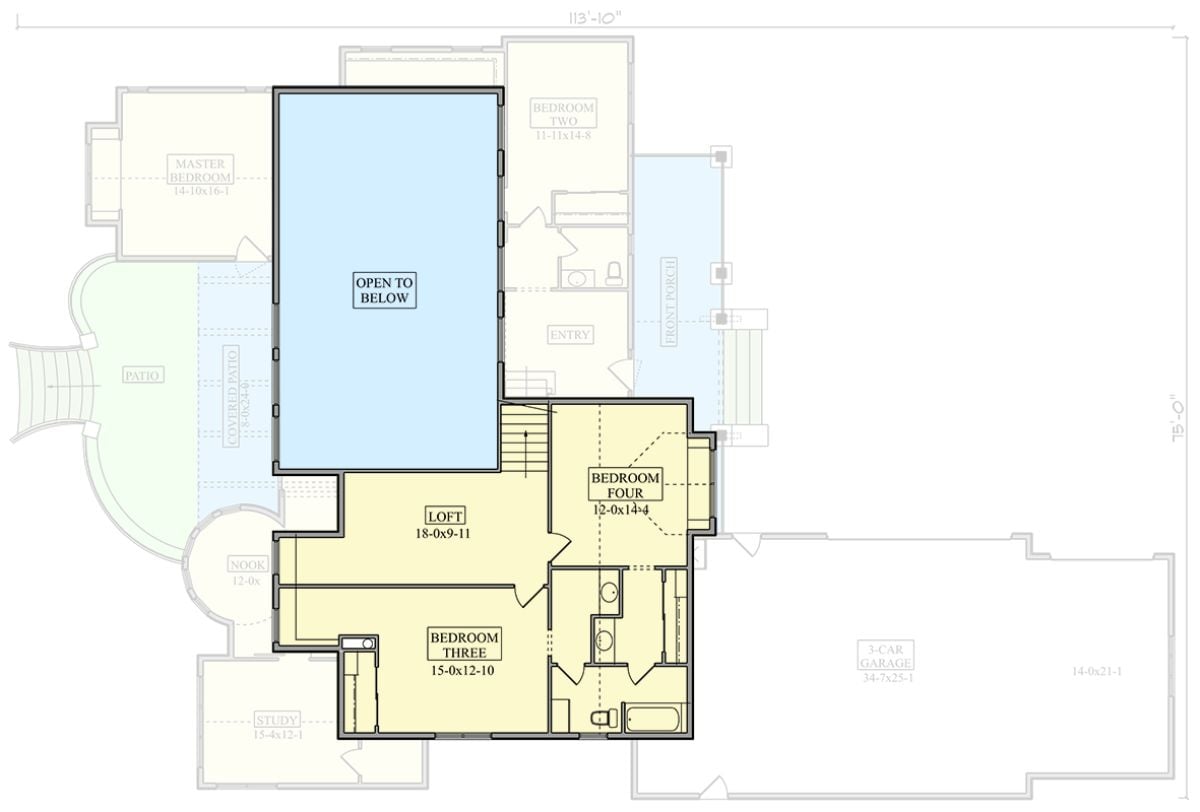 Second Level Floor Plan