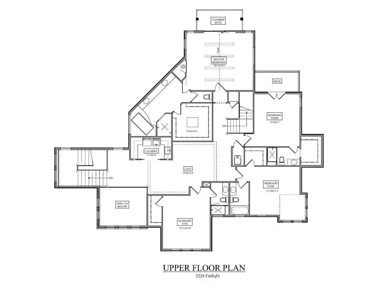 Second Level Floor Plan