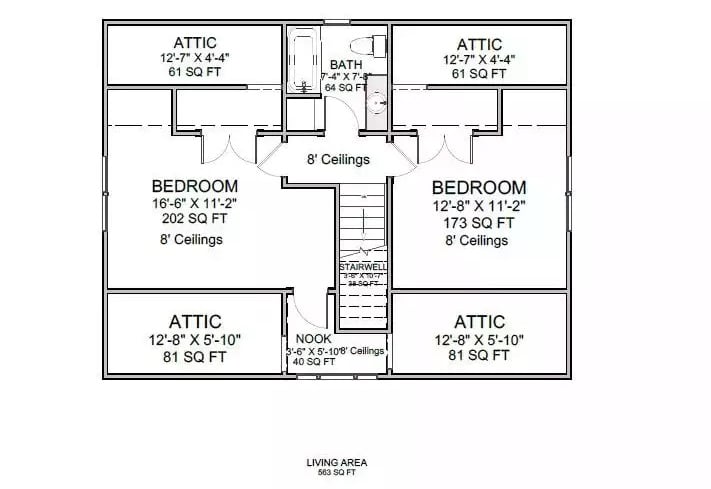 Second Level Floor Plan