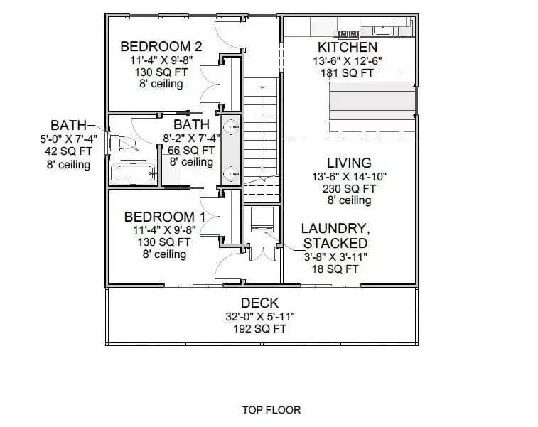 Second Level Floor Plan