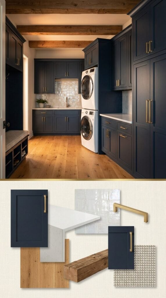 Can a Navy Blue Laundry Room Look Fabulous? You Be the Judge – Here are ...