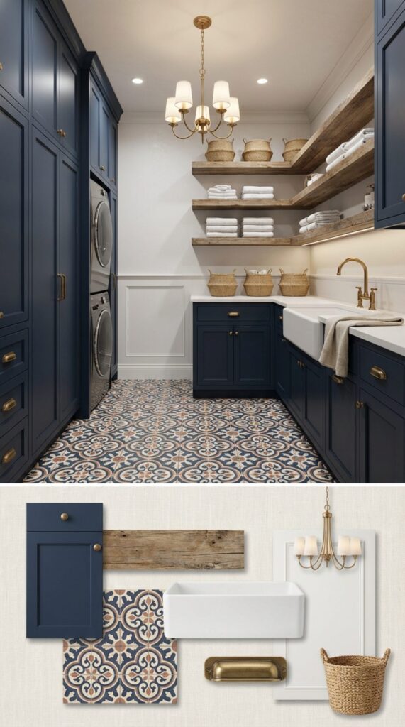 Can a Navy Blue Laundry Room Look Fabulous? You Be the Judge – Here are ...
