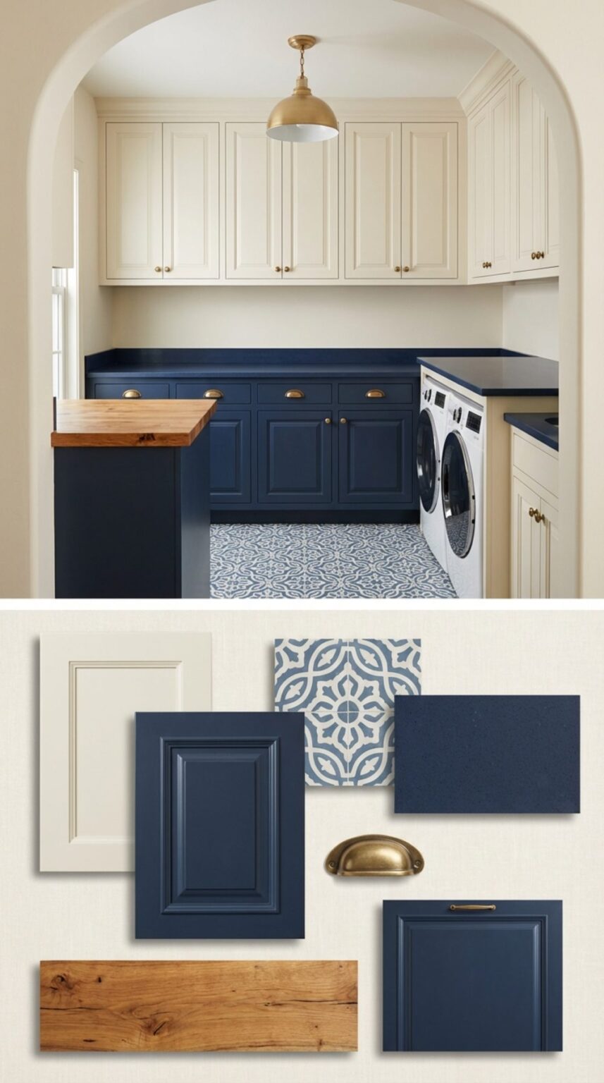 Can a Navy Blue Laundry Room Look Fabulous? You Be the Judge – Here are ...