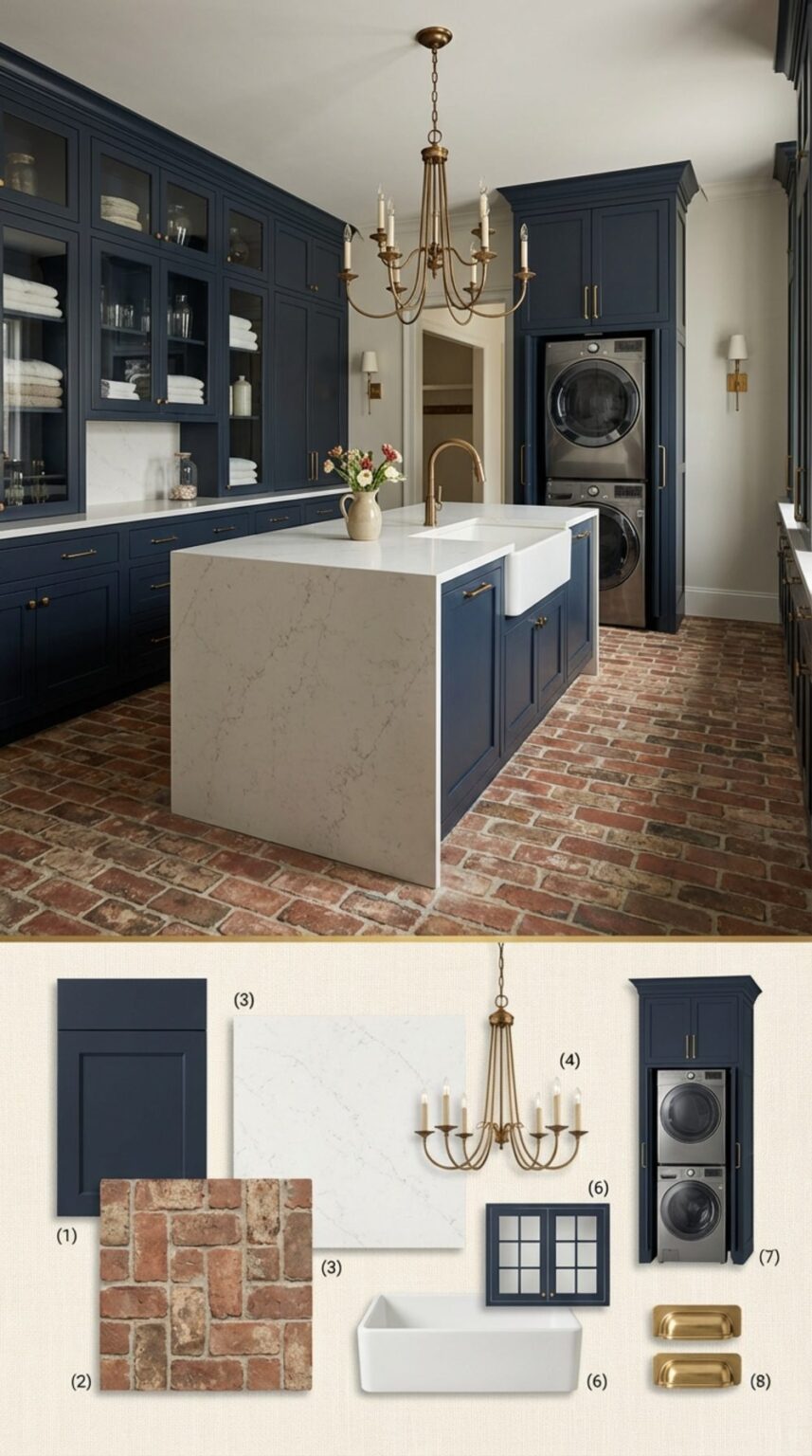 Can a Navy Blue Laundry Room Look Fabulous? You Be the Judge – Here are ...