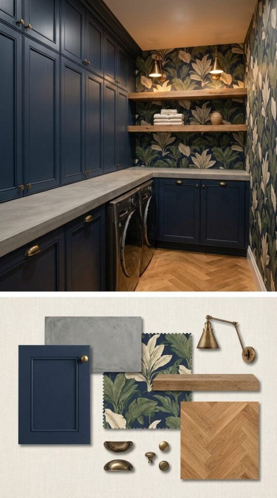 Can a Navy Blue Laundry Room Look Fabulous? You Be the Judge – Here are ...