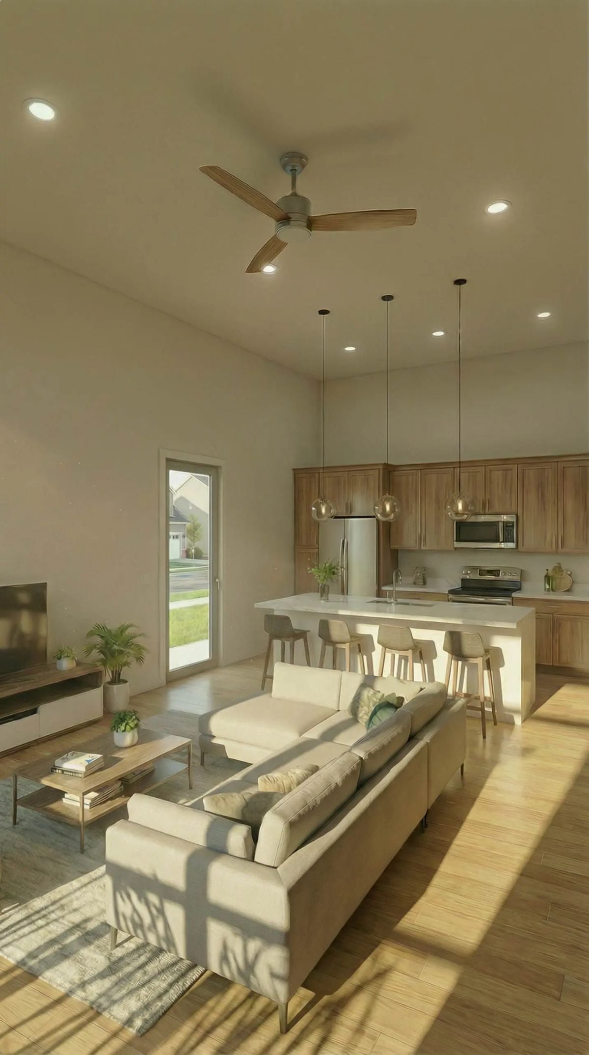 Open-Concept Living Where Natural Light Does the Heavy Lifting