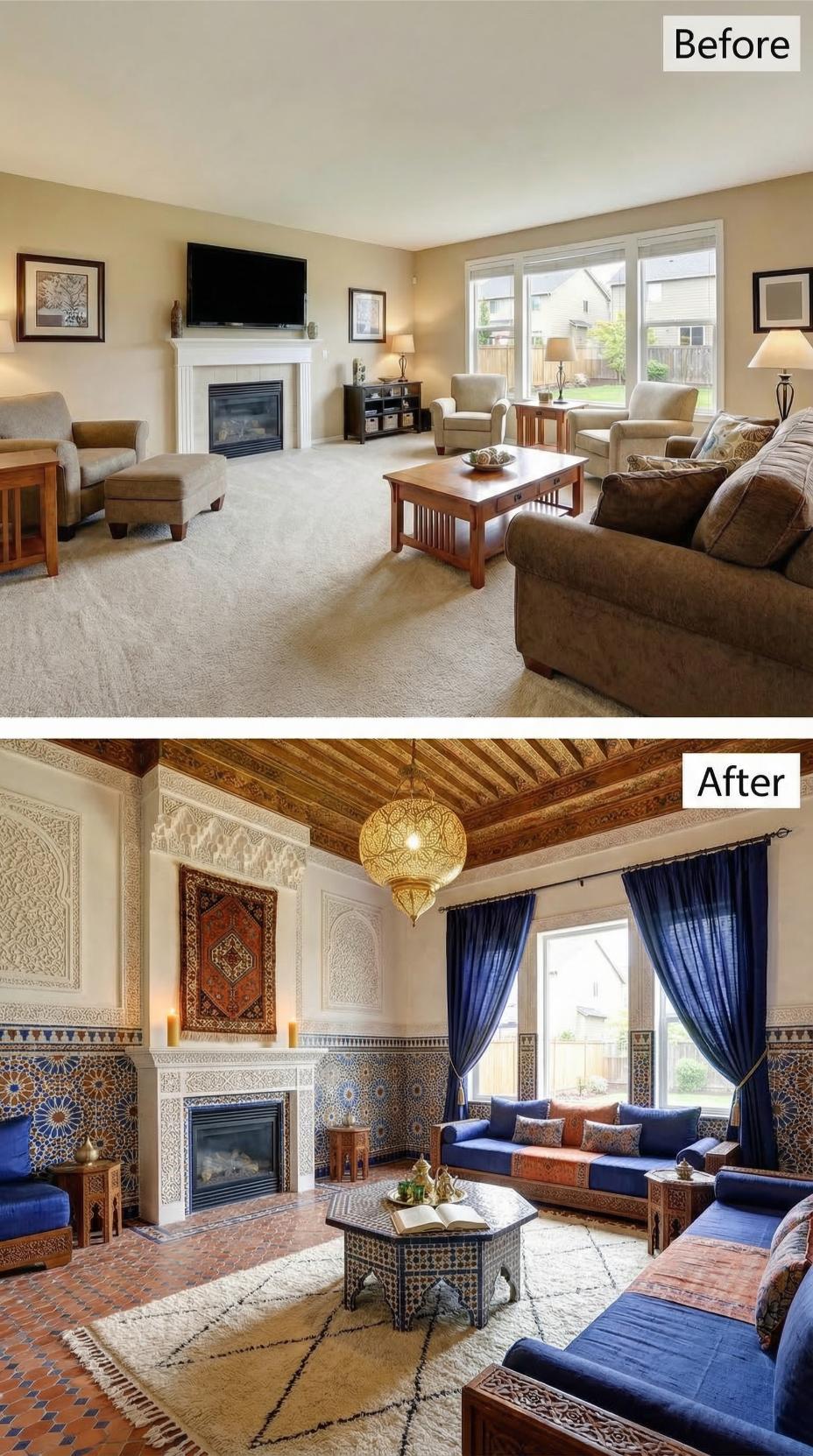 Zellige Tile, Carved Plaster Walls, and a Brass Lantern That Outlasted the Carpet