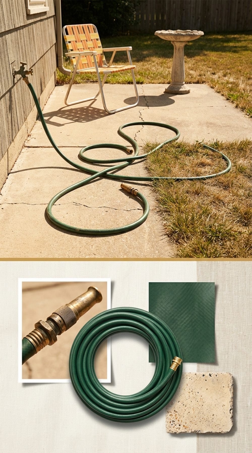 The Hose Left in the Sun for an Hour Before Anyone Remembered It Was on