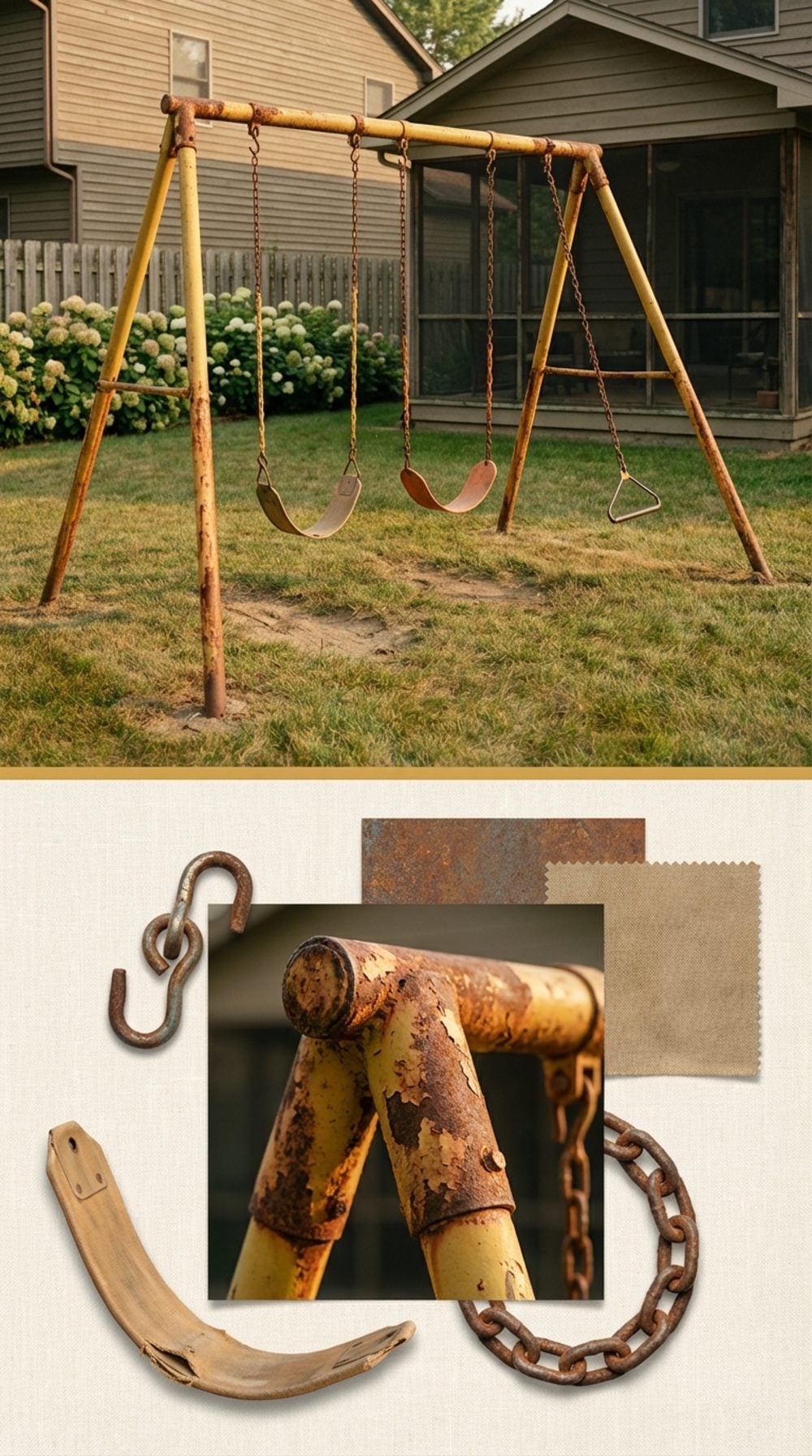 The Rusty Swing Set That Wobbled When You Pumped Too High