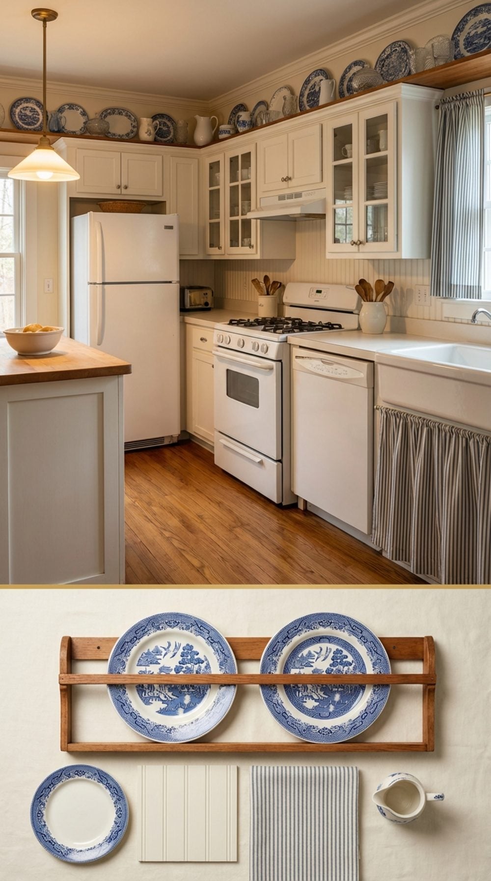 Plate Rails That Ran the Full Perimeter of the Room Near the Ceiling