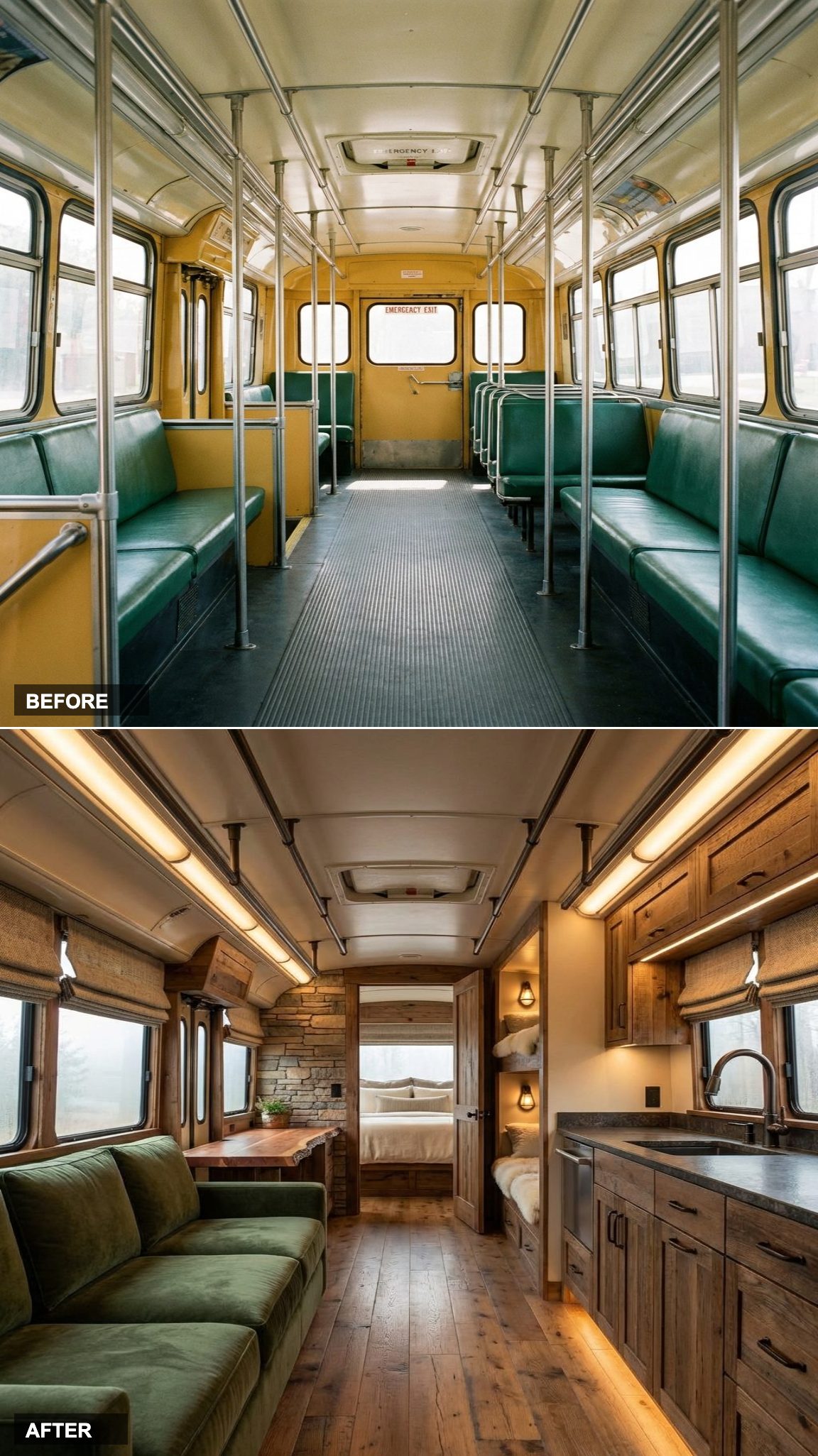 Lodge Modern: When a Bus Conversion Borrows From Big Sky Country